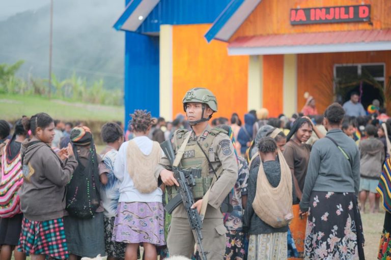 Satgas Ops Damai Cartenz 2026 Amankan Peresmian Gereja di Kiwirok, Wujudkan Ibadah Aman dan Penuh Kedamaian