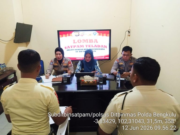Ditbinmas Polda Bengkulu Gelar Lomba Satpam Teladan Sambut HUT Bhayangkara ke-80